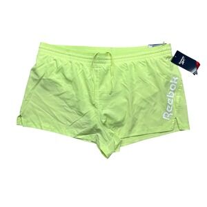 Reebok Shorts Womens XXL Green Winners Vector Relaxed Shadow Lime Activewear